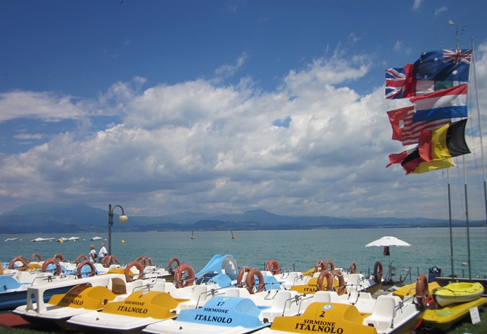 Spiaggia lido Galeazzi a Sirmione