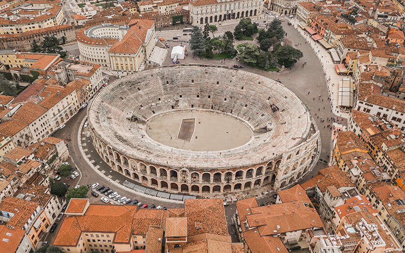 Arena di Verona - vista aerea