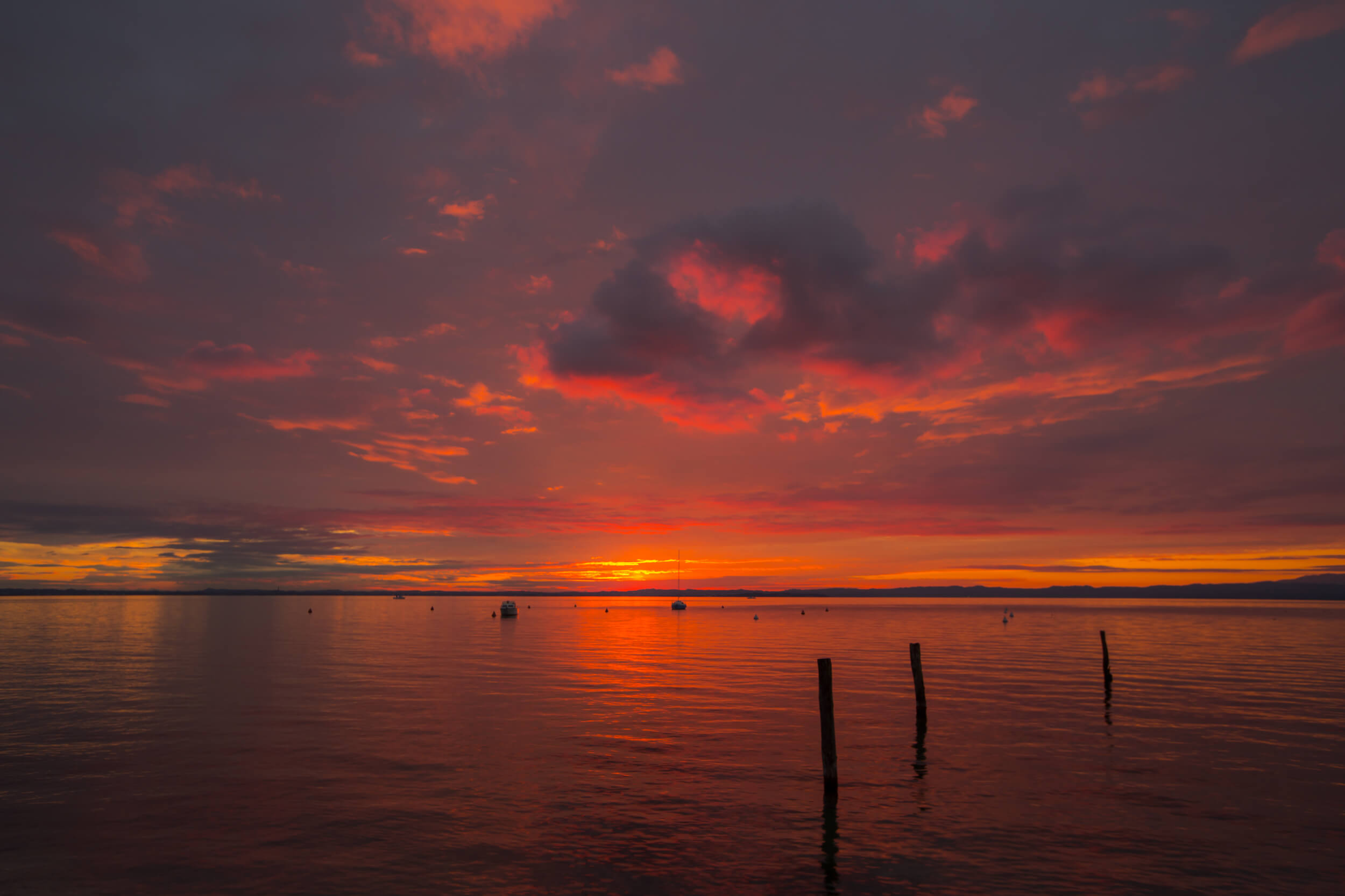 Tramonto a Cisano sul Lago di Garda