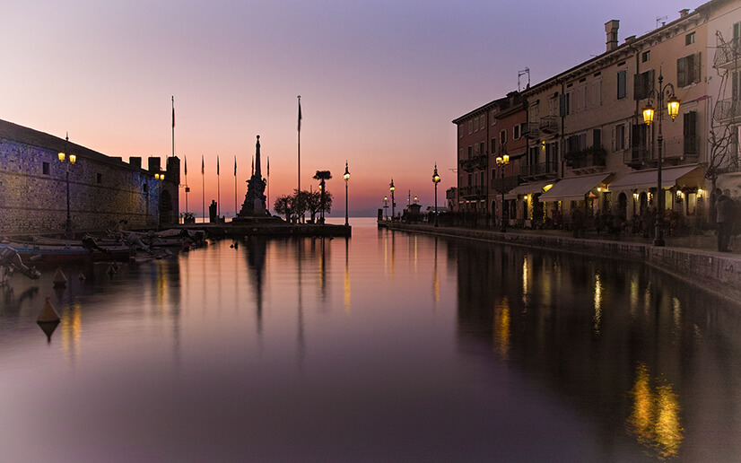 Lazise al tramonto